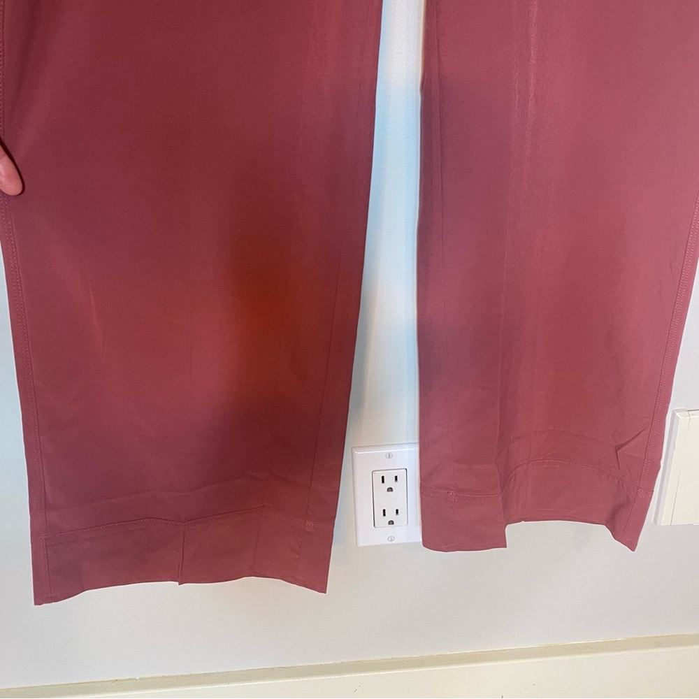 ATHLETA New Brooklyn Heights Wide Leg Trouser Pants Rose Pink Size 8 - Picture 6 of 14